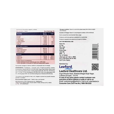 GLUTIFORD Tablet 10's - Supplements-Vam