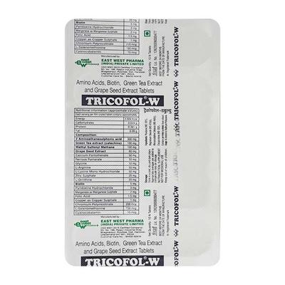 Tricofol W Tablet 10'S - Supplements-Vam