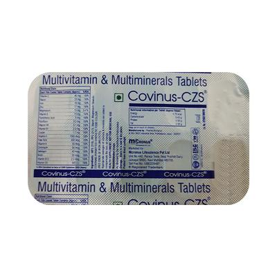 COVINUS CZS Tablet 10's - Supplements-Vam