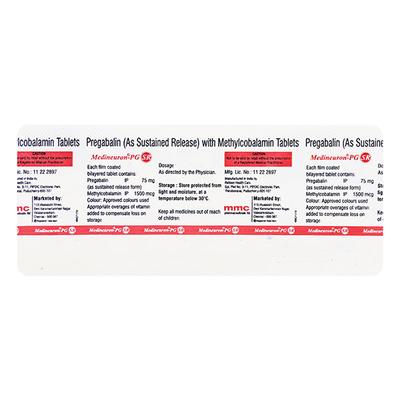 MEDINEURON PG SR Tablet 10's - Neuropathic Pain-Dru