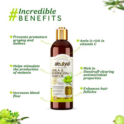 Atulya Amla Bhringraj Hair Oil 200 ml - Hair Oils