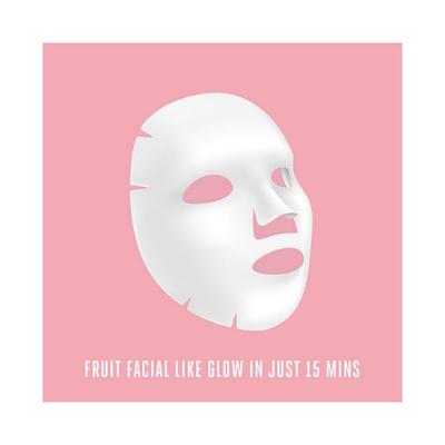 Lakme Blush & Glow Fruity - Licious Strawberry Blast Sheet Mask 25ml - Sheet Masks