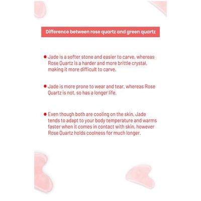 Allure Gua Sha Stone ( rose quartz ) 1's - Massagers