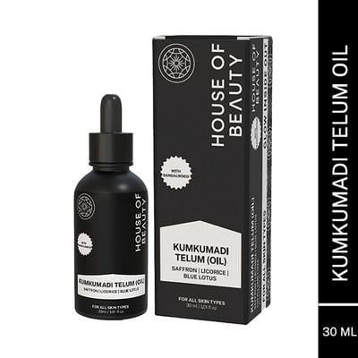 House of Beauty Kumkumadi Oil With Pure Kesar For Dark, Pigmented Skin, Delays Aging Sign 30ml - Face Oils