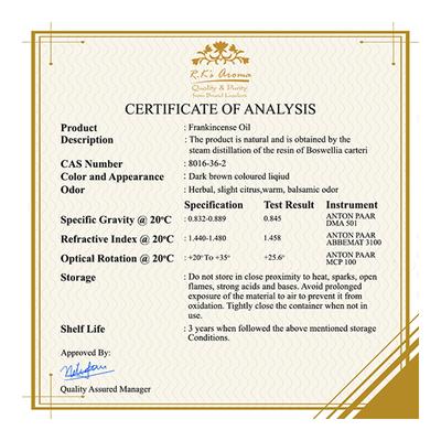 R.K's Aroma Essential Oil - Frankincense 10 ml - Essential Oils