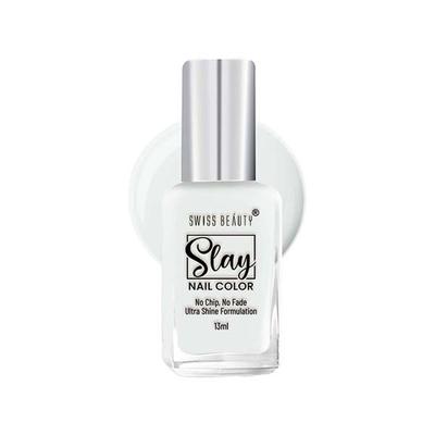 Swiss Beauty Slay Nail Color, Shade - Creamy Nude 13 gm - Nail Polish
