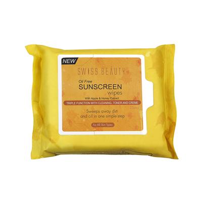 Swiss Beauty Wet Face Cleansing Wipes Shade- Apple and Honey 25 gm - Facial Wipes & Tissues