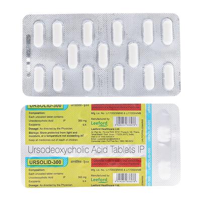 URSOLID 300 Tablet 15's - Cholelithiasis/Gall Stones
