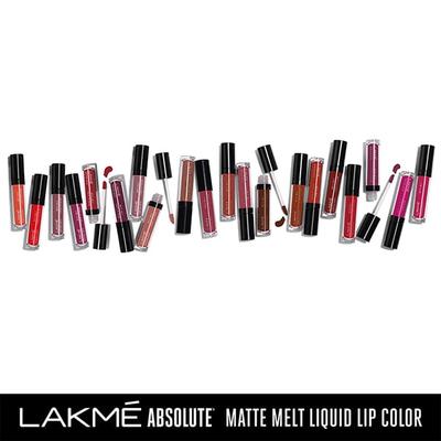 Lakme Absolute Matte Melt Liquid Lip Color Coral Flip 6 Ml - Liquid Lipsticks