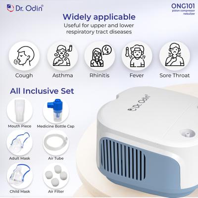 Dr. Odin Piston Nebulizer (ONG101) - Blue 1's - Nebulizer & Vaporizer
