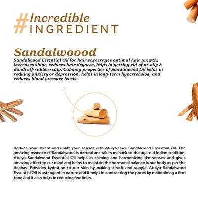 Atulya Sandalwood Essential Oil 15 ml - Face Oils