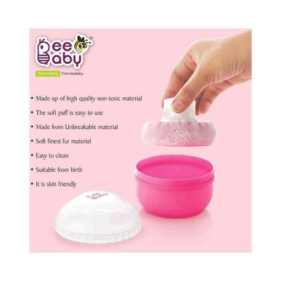 Beebaby Classic Powder Puff with Container for Baby (Pink) 1's - Baby Powder