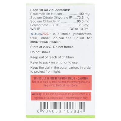 RITUXIREL 100 Injection 10ml - Cancer Oncology-Tar