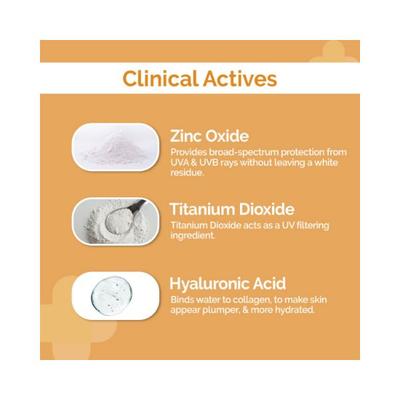 The Derma Co. 1 Percent Hyaluronic Tinted SPF 60 Pa++++, Sunscreen Gel 50 gm - Face Sunscreen