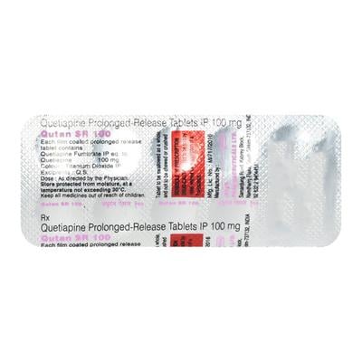 Qutan SR 100mg Tablet 10'S - Schizophrenia-Aps