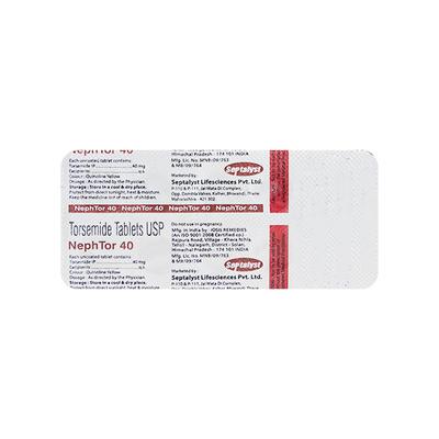 Nephtor 40mg Tablet 10'S - Hypertension-Diu