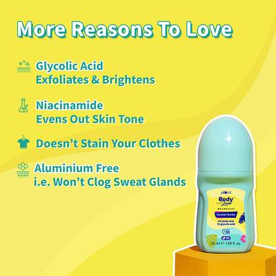 Plum Bodylovin Hawaiian Rumba Deodorant Roll-On, 48 Hour Odor Control 50 ml - Deodorants/Roll-Ons