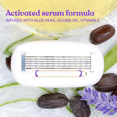 Bombae Rollplay Glow Hair Removal Razor with Roller for Women, Active formula Band with Jojoba Oil and Aloe Vera 1's - Razors & Cartridges