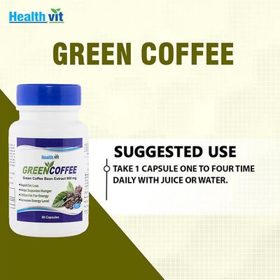 Healthvit Green Coffee Bean Extract-Capsules 60's - General Health