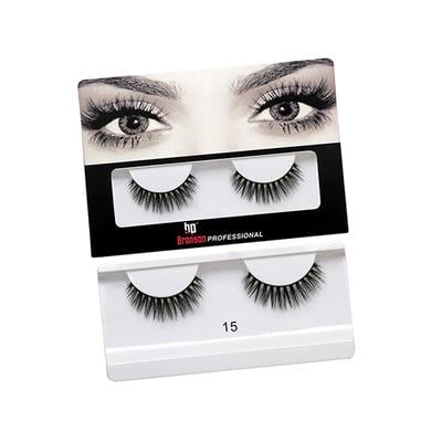 Bronson Professional 3d effect False eyelashes 15 1's - Eyelashes
