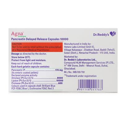Agna 10000 Capsule 10'S - Digestion-Dig