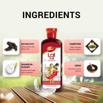 Dabur Lal Tail Massage Oil 100 ml with Free Dabur Baby Soap 50 gm - Baby Skin Care