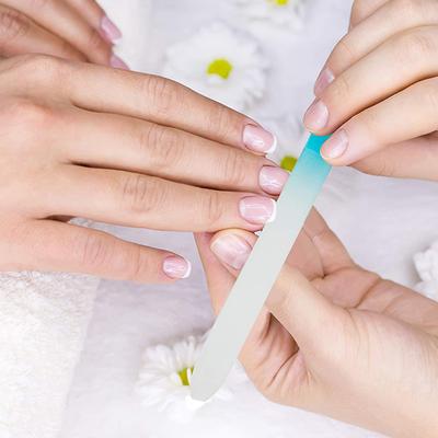 Majestique Crystal Nail File, Double Sided, Nail Care Tool - Color May Vary 1's - Manicure & Pedicure Kits