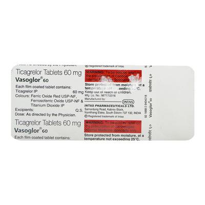 VASOGLOR 60 Tablet 10's - Blood Clot-Ant