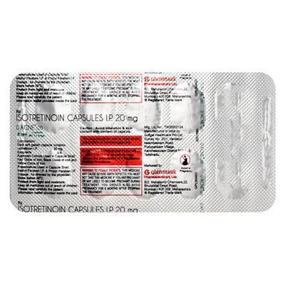 D Acne I 20mg Capsule 10'S - Acne-Acn