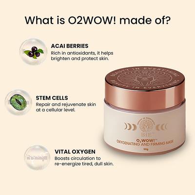 Bie - Beauty By Bie O2Wow!- Oxygenating & Firming Mask 50 gm - Masks & Peels