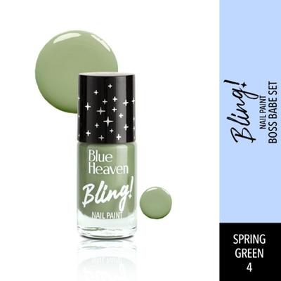 Blue Heaven Heaven Bling Nail Polish Combo, Pastel Shades (Pack Of 6) Long Lasting Chip Resistant, 48ml - Nail Polish