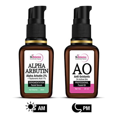 Stbotanica Alpha Arbutin 2% Face Serum + Anti Oxidant Serum Combo 40 ml - Face Moisturizers