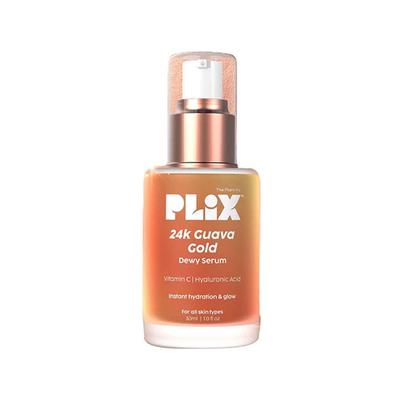 PLIX 24k Guava Gold Lightweight Serum with Vitamin C & Hyaluronic Acid, Face Serum & Primer for Glowing Skin 30 ml - Face Gels