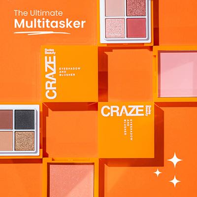 Swiss Beauty Craze Eyeshadow And Blusher Rose Party 9 gm - Eyeshadow, Bases & Primers