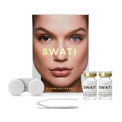 Swati Cosmetics Coloured Lenses Pearl 6 Month Contact Lenses ( - 1.25) 1's - Eyecare Lenses