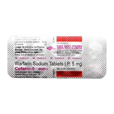 Cofarin 5mg Tablet 10'S - Blood Clot-Ant