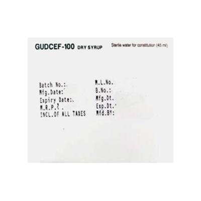 GUDCEF 100 LEMON & ORANGE FLAVOUR Dry Syrup 30ml - Bacterial Infections-Cep