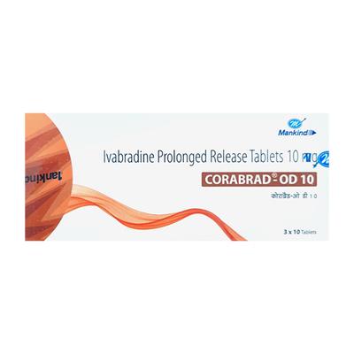 CORABRAD OD 10 Tablet 10's - Angina