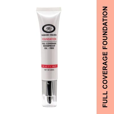 Fashion Colour Oil Free Waterproof Foundation , Shade 02 40 ml - Foundation
