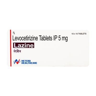 LAZINE 5mg Tablet 10's - Allergies-Ant