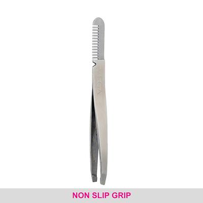 Vega 2 In 1 Brow Groomer And Tweezer (TWE - 01) 15 gm - Tweezers
