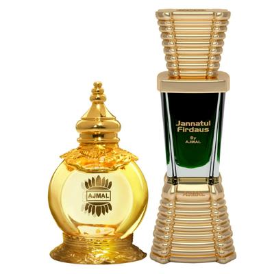 Ajmal Mukhallat Al Wafa Concentrated Perfume Oil Oriental Musky Alcohol For Unisex And Jannatul Firdaus Concentrated Perfume Oil Oriental Alcohol For Unisex 22 ml - Perfumes (Edt/Edp)