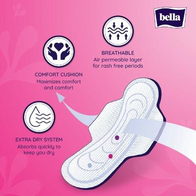 Bella Maxi Drai Wings Sanitary Napkins 15's - Sanitary Napkins