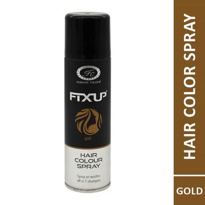 Fashion Colour Hair Colour Spray, Gold 150 ml - Hair Sprays & Mists