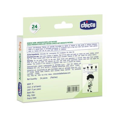 Chicco Baby Anti Mosquito Natural Protection Patches 24's - Mosquito Repellent