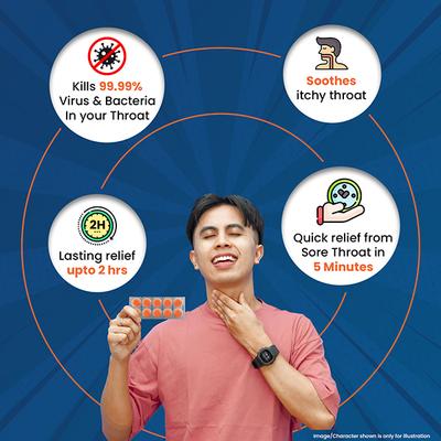 Cofsils Lozenges - Ginger Lemon 10's - Sore Throat Lozenges