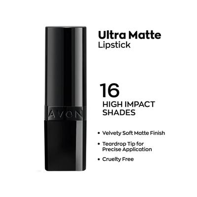 Avon Ultra Perfectly Matte Lipstick - Red Supreme 4 gm - Lipsticks
