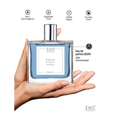 EM5 Aqua Perfume for Men - Eau De Parfum Spray, Aromatic Fresh Spicy 50 ml - Men Perfumes (Edt/Edp)