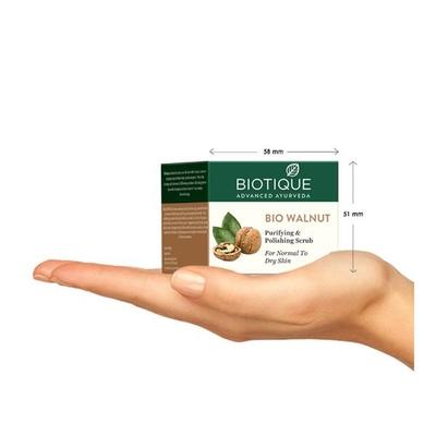 Biotique Bio Walnut Purifying & Polishing Scrub for Normal to Dry Skin 50 gm - Face Scrubs