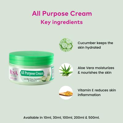 Rosa All Purpose Cream 500 ml - Lotions & Creams
